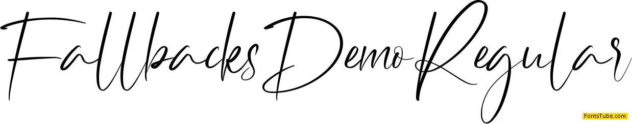 Fallbacks Demo Font