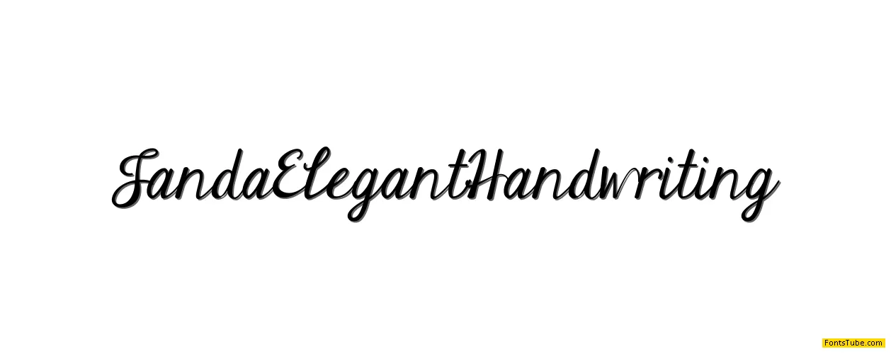 Janda Elegant Handwriting Font