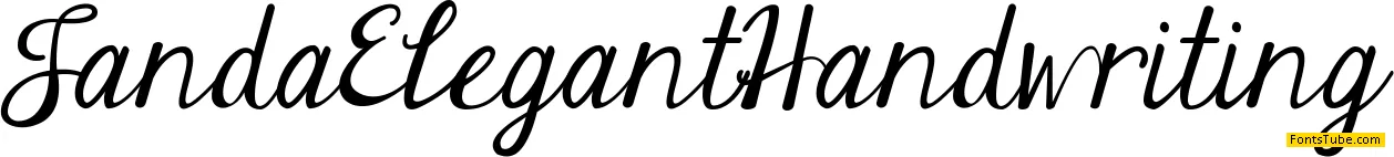 Janda Elegant Handwriting Font