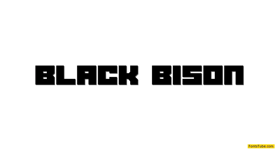 Black bison Font