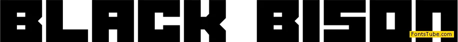 Black bison Font