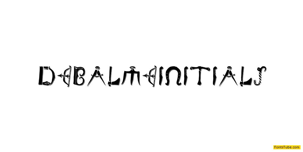 De Balme Initials Font