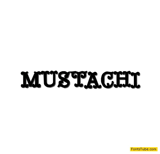 Mustachio Font