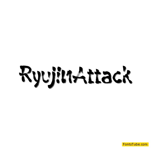 Ryujin Attack Font