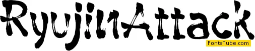 Ryujin Attack Font
