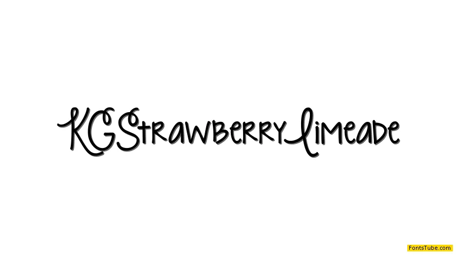 KG Strawberry Limeade Font