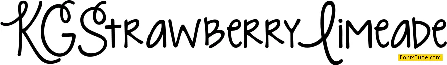 KG Strawberry Limeade Font