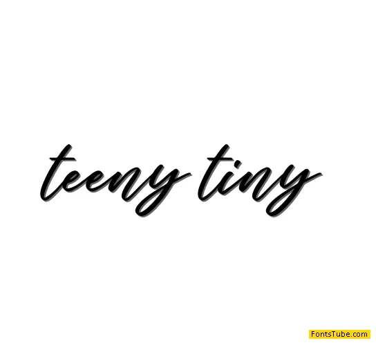 teeny tiny Font