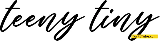 teeny tiny Font