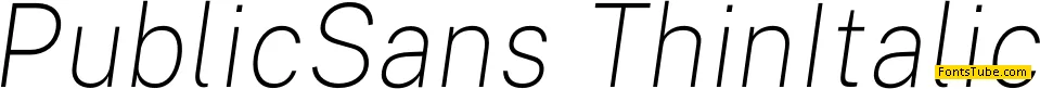 Public Sans Font Family
