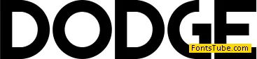 DODGE Font