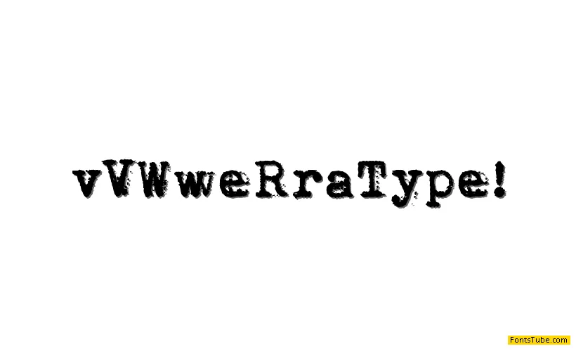 vVWweRraType! Font
