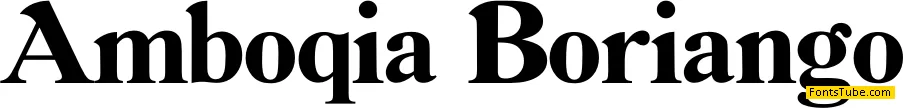 Amboqia Boriango Font