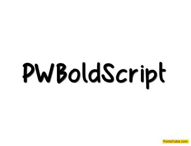 PWBoldScript Font