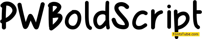 PWBoldScript Font