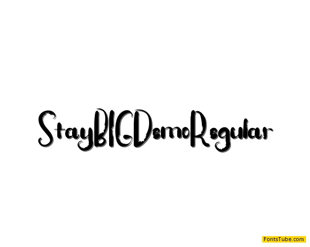Stay BIG Demo Font