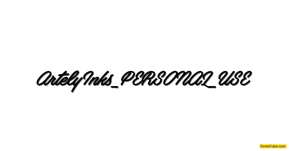 Artely Inks PERSONAL USE Font