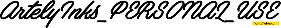 Artely Inks PERSONAL USE Font