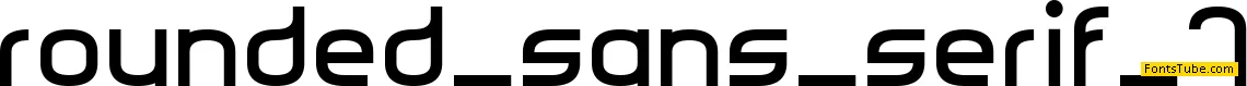 Rounded Sans Serif 7 Font
