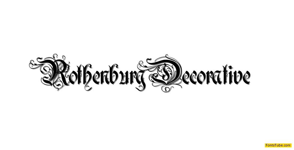 Rothenburg Decorative Font