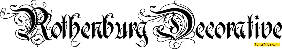 Rothenburg Decorative Font