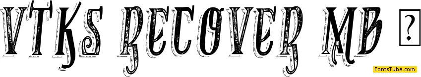 VTKS RECOVER MB 1 Font