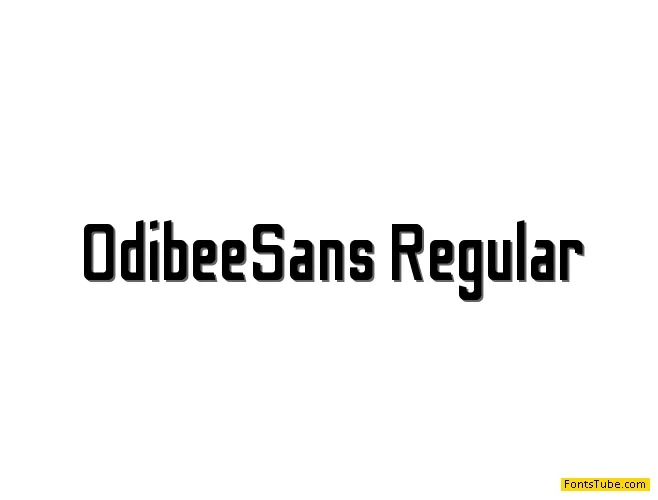 Odibee Sans Font