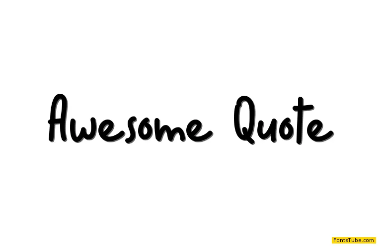 Awesome Quote Font