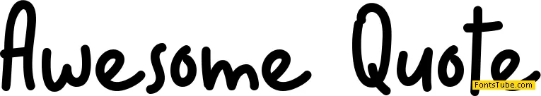 Awesome Quote Font
