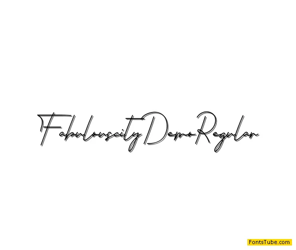 Fabulouscity Demo Font Family