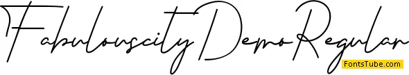 Fabulouscity Demo Font Family