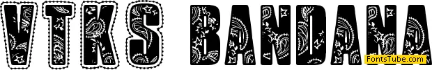 VTKS Bandana Font