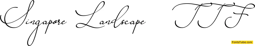 Singapore Landscape Font