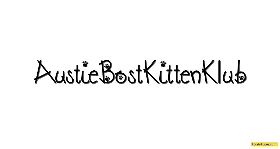 Austie Bost Kitten Klub Font