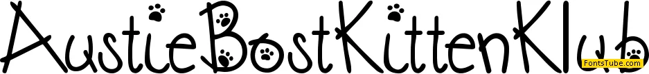 Austie Bost Kitten Klub Font