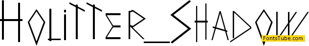 Holitter Shadow Font