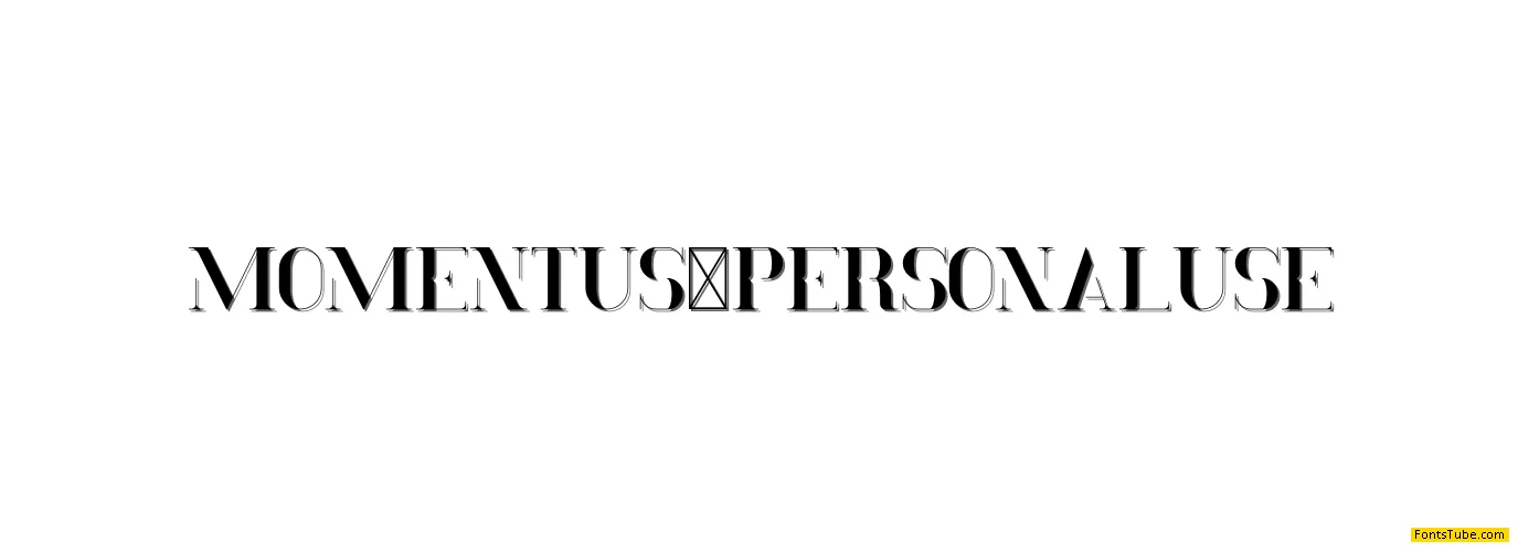 Momentus Font