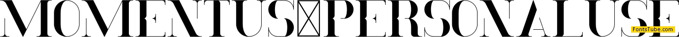Momentus Font