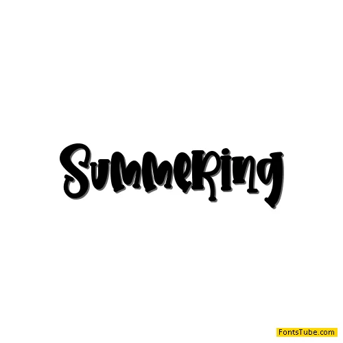 Summering - personal use Font