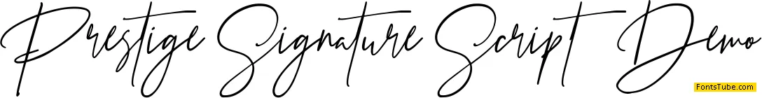 Prestige Signature Script Demo Font