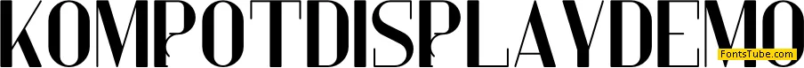Kompot Display Demo Font