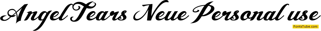 Angel Tears Neue Personal Us Font