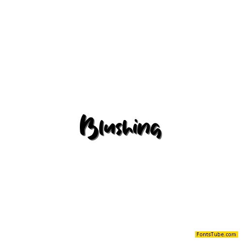 Blushing Font