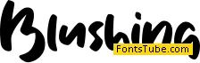 Blushing Font