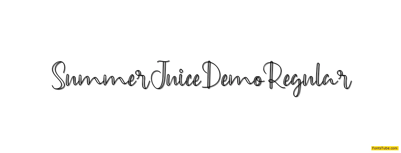Summer Juice Demo Font