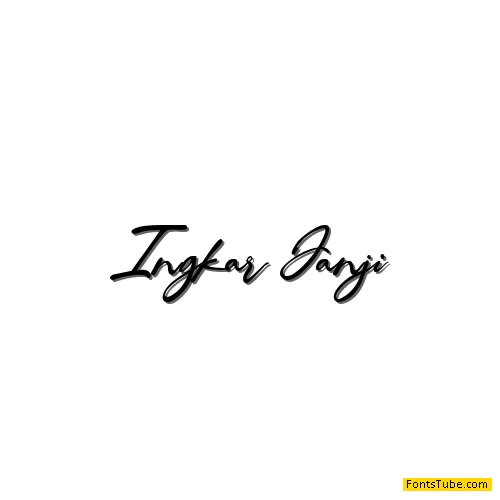 Ingkar Janji Font
