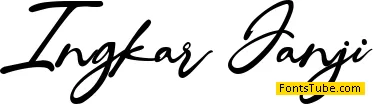 Ingkar Janji Font