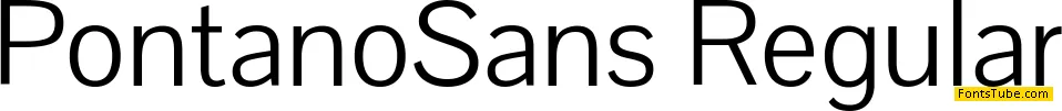 Pontano Sans Font