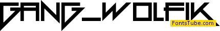 Gang Wolfik Font