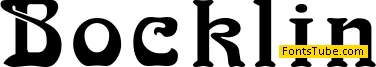 Bocklin Font